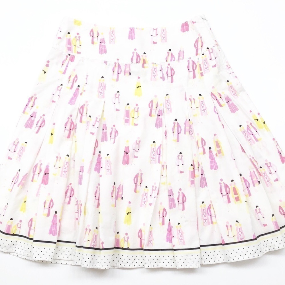 Liz Claiborne lady art pleated flare skirt